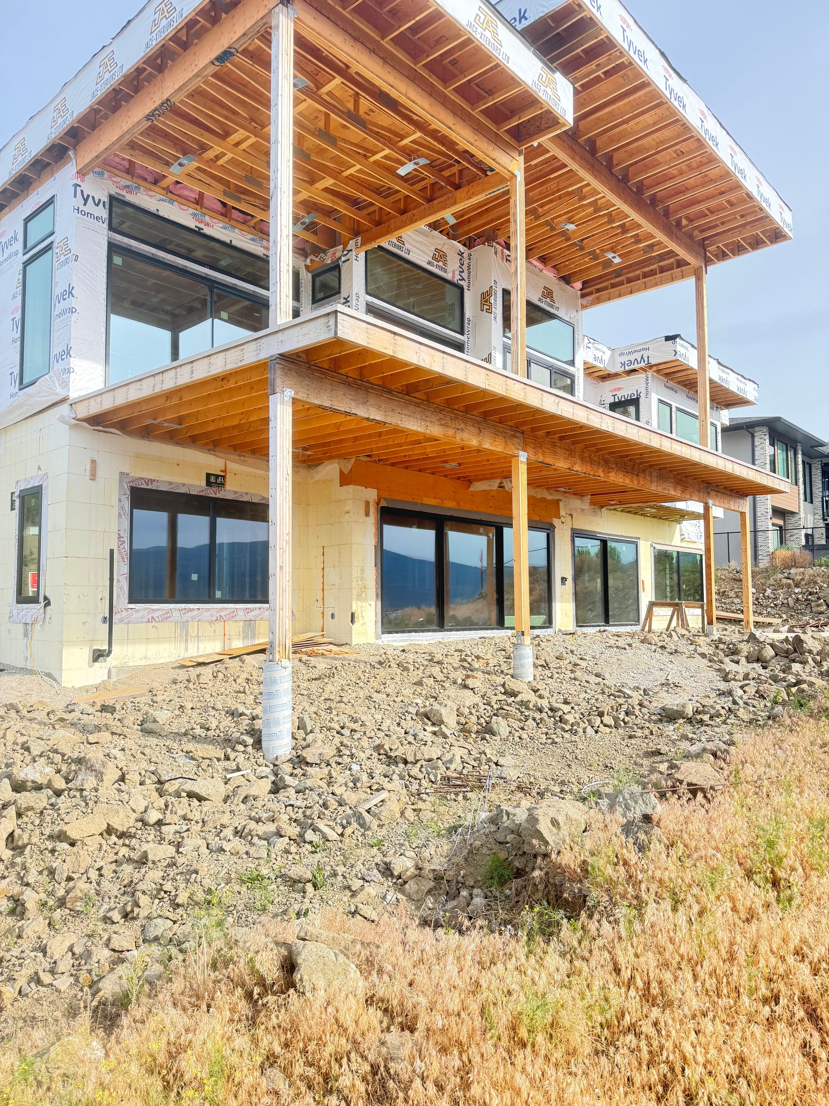 Hunter's Hill Residence No. 2 — exterior framing under construction